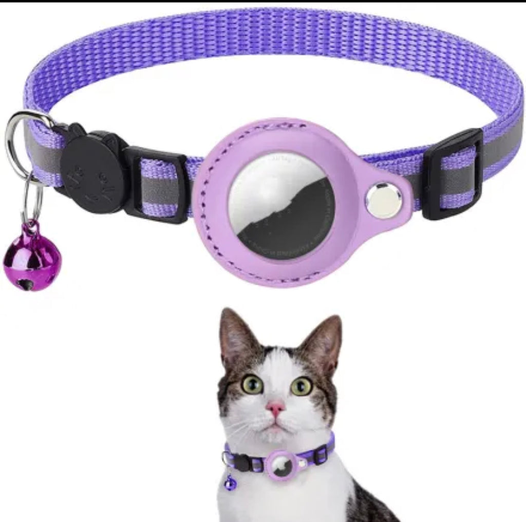 FellFinder™ - Reflektierendes Halsband mit AirTag-Halterung für Hund & Katze - Zampycare.com