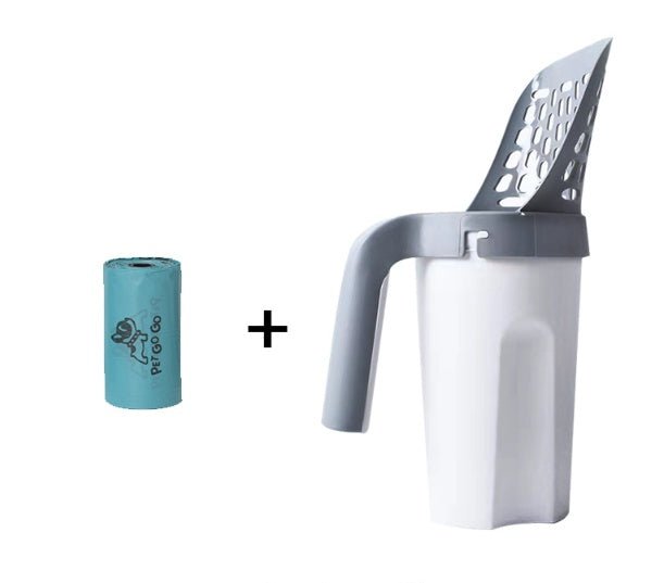 Large Capacity Toilet Bucket Portable Removable And Washable Integrated Cat Litter Scoop - Zampycare.com