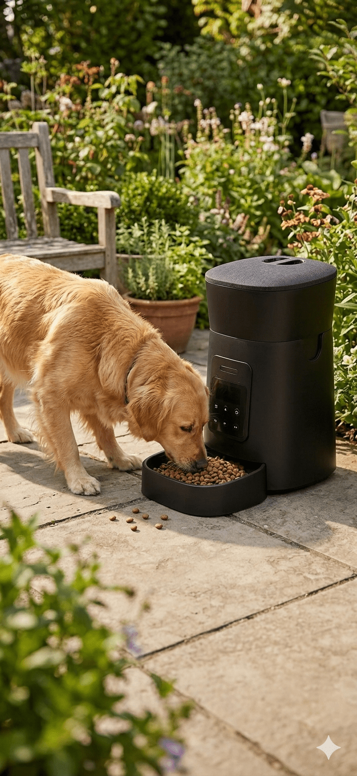 Pet Feeder Automatic 4L - Food Dispenser for Dogs and Cats with Removable Container - Zampycare.com