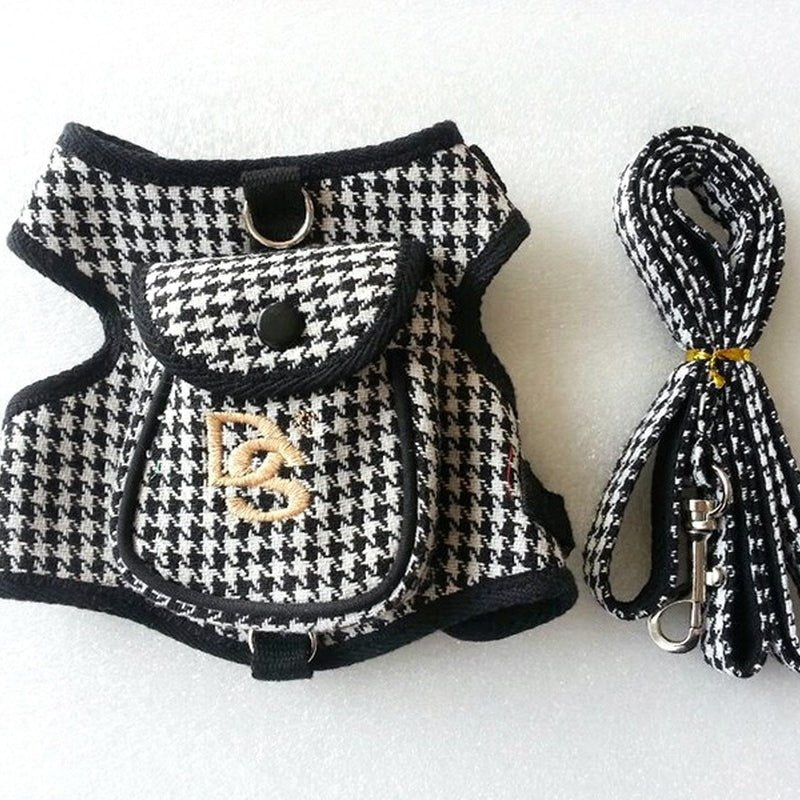 Pet Vest Houndstooth Pet Suit - Zampycare.com